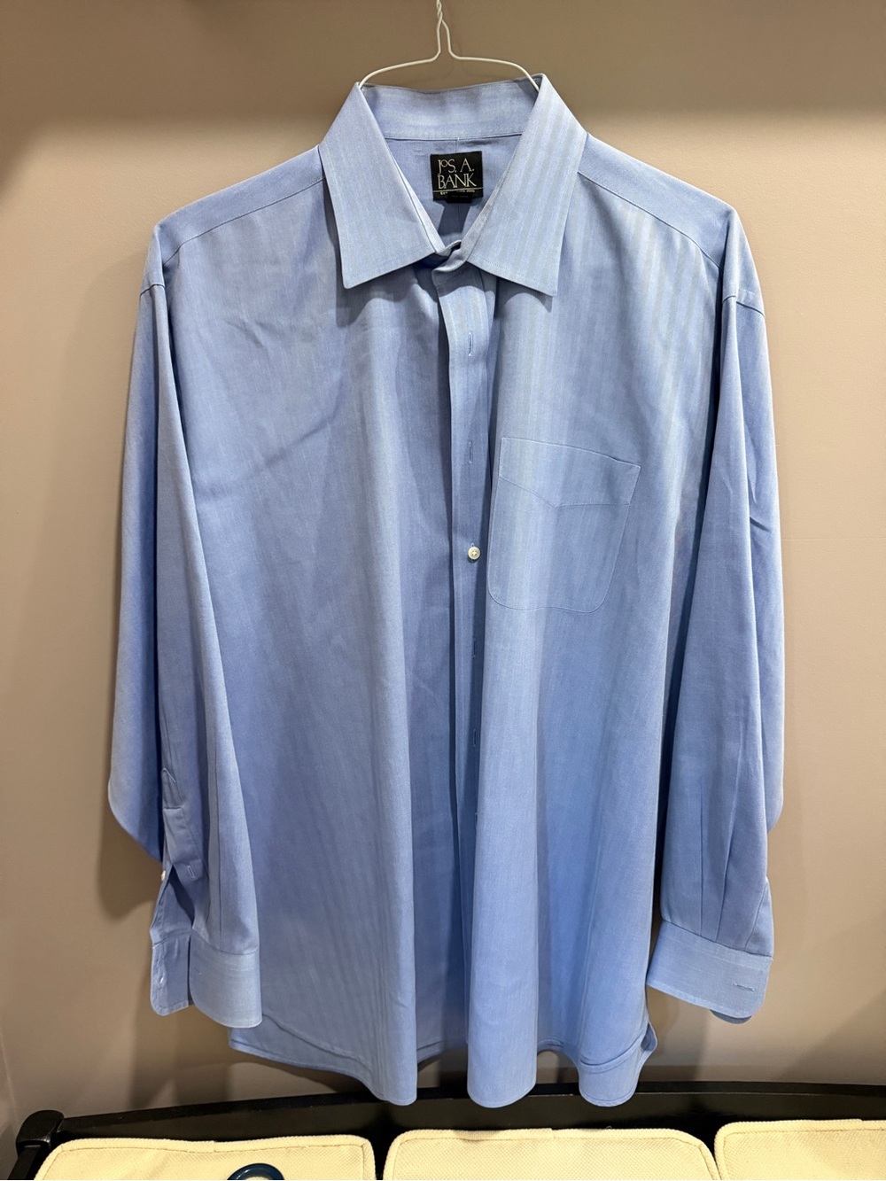 Jos. A. Bank Light Blue Men's Dress Shirt - Classic Point Collar